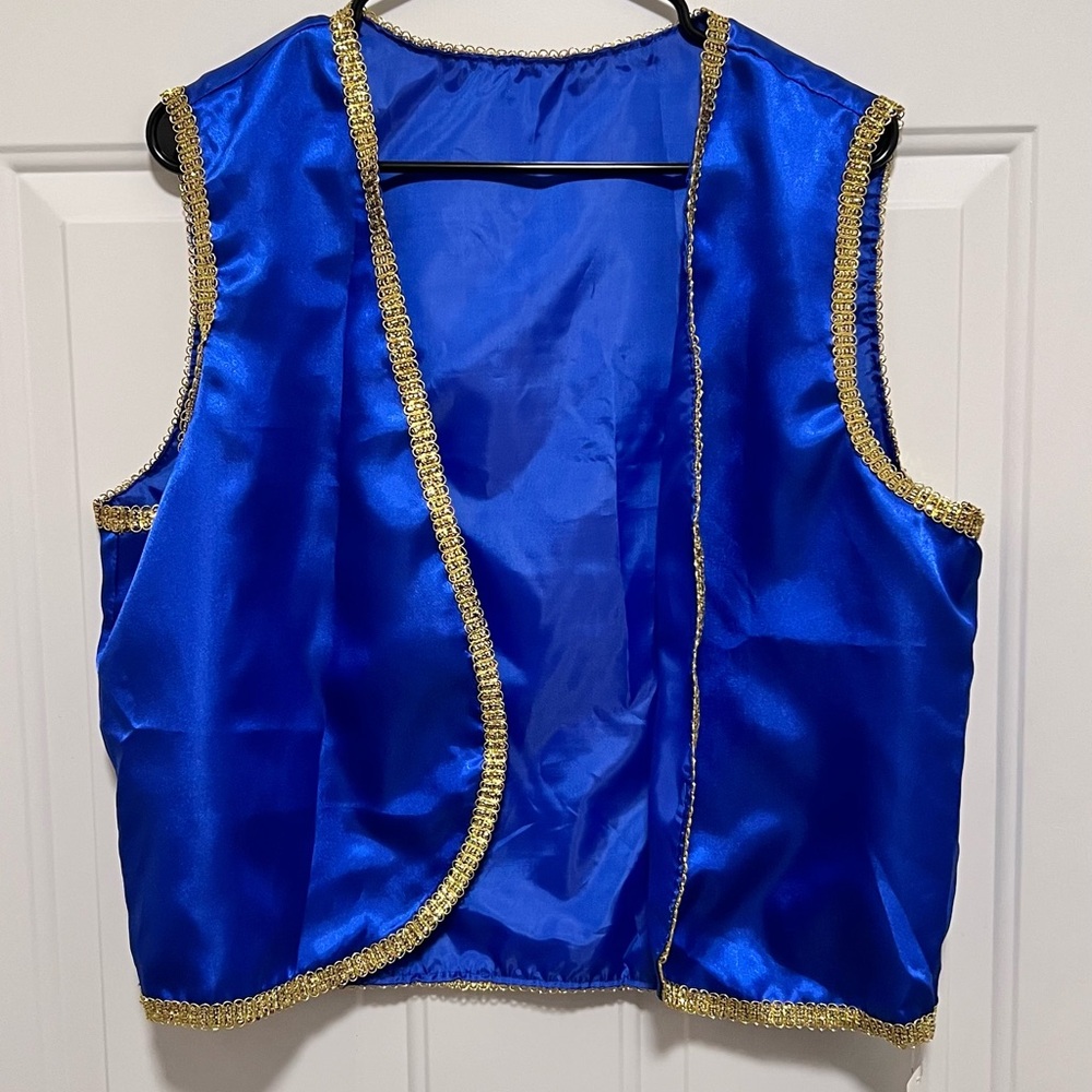 Gold Trim Vest Aladdin or Toad costume
